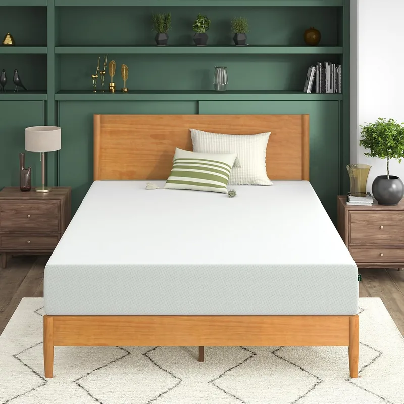Zinus Original Green Tea Memory Foam, 10 in, 60 x 80 x 10 in