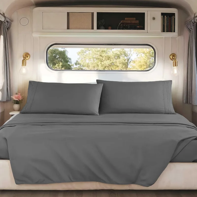 Hearth & Harbor Short Queen RV Sheets, 60 x 75 in